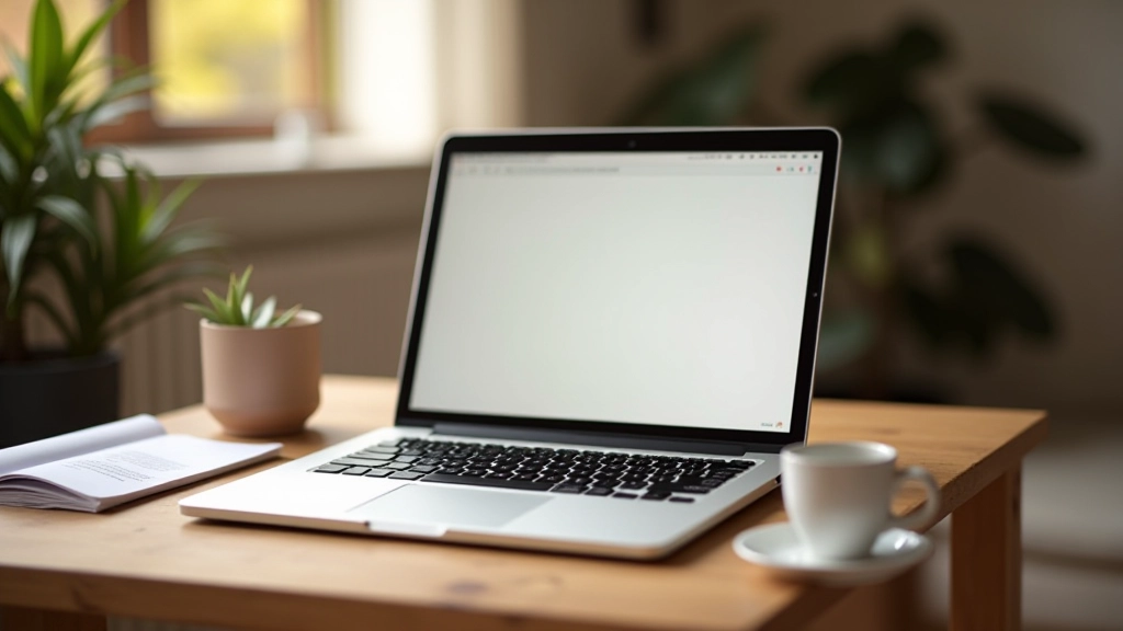 Laptop scherm met branding richtlijnen document en kleurenpalette