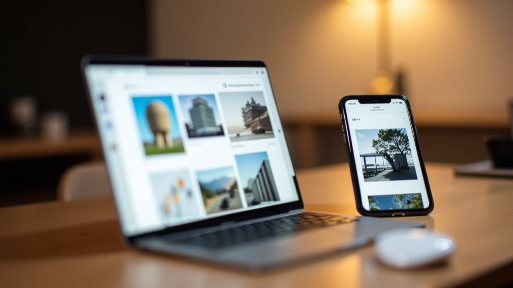 Squarespace portfolio template showcase met galerij layout en moderne typografie, responsief design