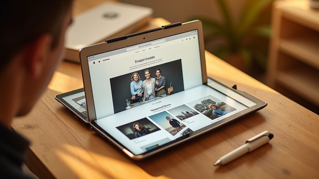 Projectgalerij weergave met mooie fotografie en minimalist layout